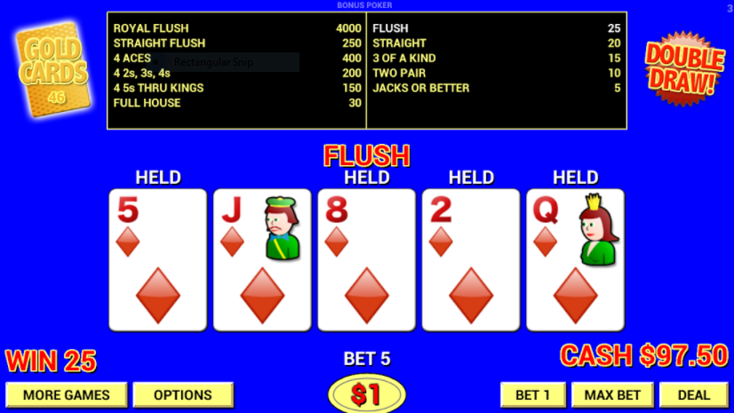 How to Play Double Draw Poker Online
